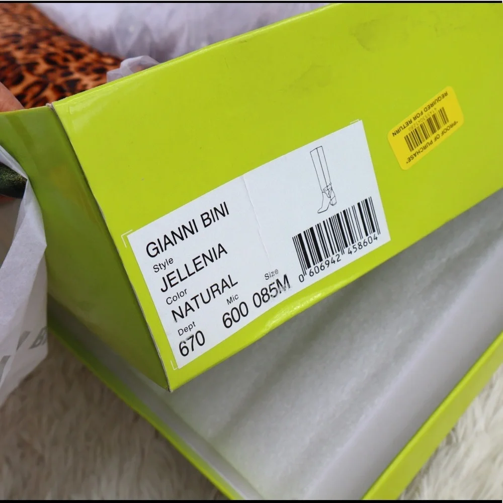 Gianni Bini Jellenia Leopard Print Haircalf Boots - Picture 9 of 14